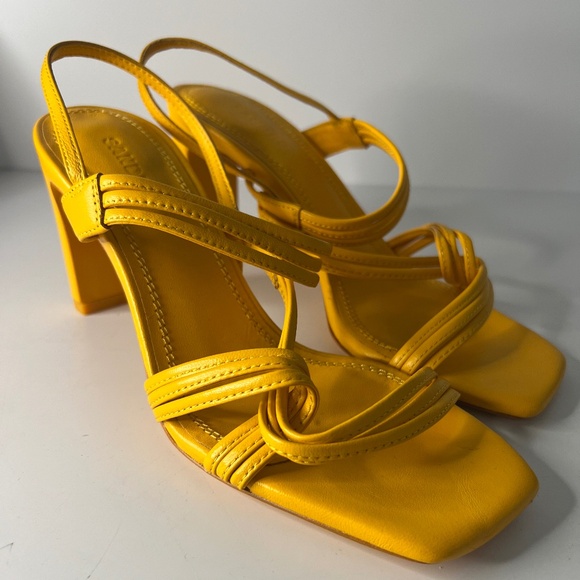 Faye Leather Strappy Heel Sandals - Picture 2 of 7